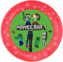 Minecraft Πιάτο για Party 6τμχ