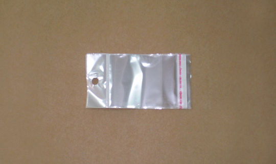 Faitakis Pack Σακουλάκι Polypropylen (PP) με Αυτοκόλλητο και Τρύπα 5.5x10cm 100Stück