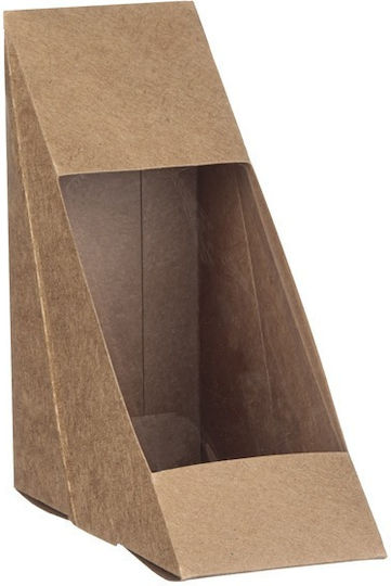 Intertan Σετ 100 Χάρτινα Κουτιά Τροφίμων Kraft 12x12x5.2εκ.