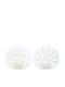 ArteLibre Set of Candle Holders Glass suitable for Tealights in Gray Color 95x9.5x95cm 12pcs