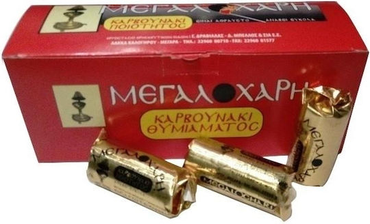 Large Incense Coal 1 Box 20 Rolls X 6 Pieces Quality Megalochari Is Unbreakable Lights Easily