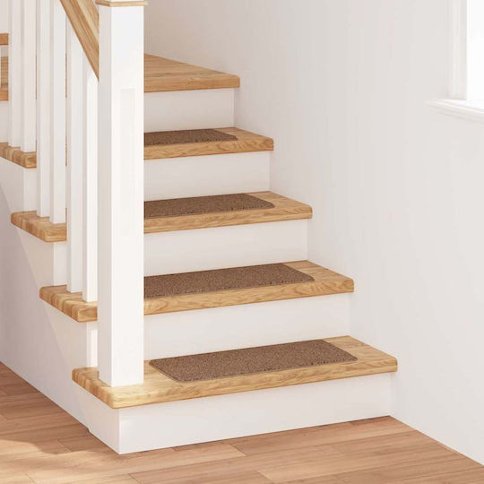 Non-Slip Stair Rugs 15 Pieces Yellow 60 X 25 Cm Pp 4019808