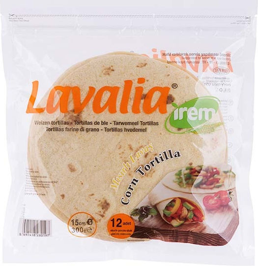 Lavalia Τορτίγιες 15cm Αλεύρι 12 Τμχ 360g