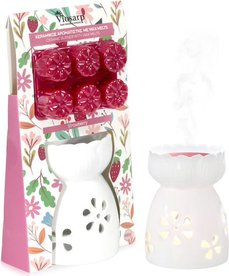 Αρωματιστης Κεραμικος 8x8x10,5 Σετ Wax Melts 66g No997517