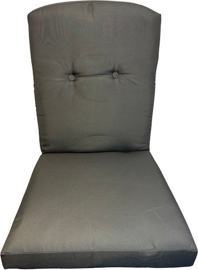 Epiplo-Fos Waterproof Garden Chair Cushion Gray 51x115cm