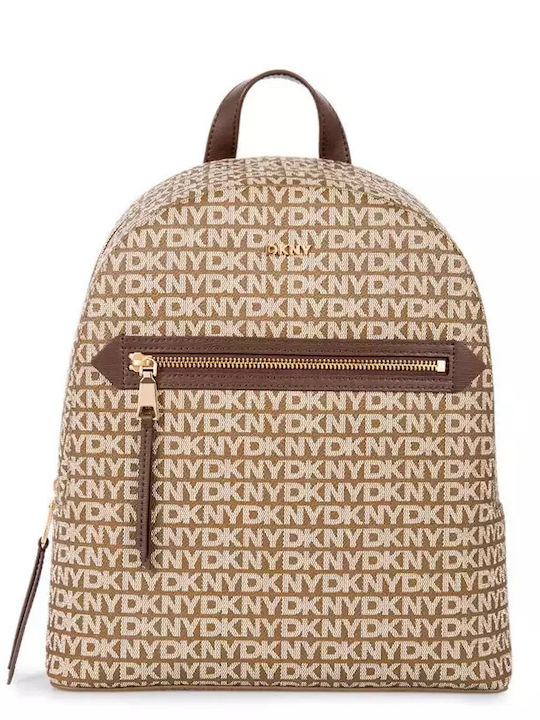 DKNY Γυναικεία Τσάντα Πλάτης Καφέ