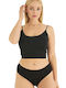 High-waisted Women's Slip Black