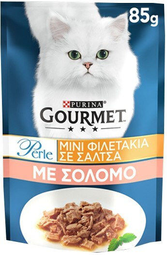 Gourmet Wet Cat Food in Pouch with Salmon and Fish 85gr