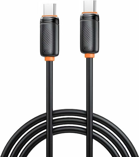 XO Cablu USB 2.0 USB-C Masculin - USB-C 60W PD Negru 1m 16.005.0405