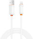 XO Regular USB-A la Cablu Lightning 18W Alb 1m