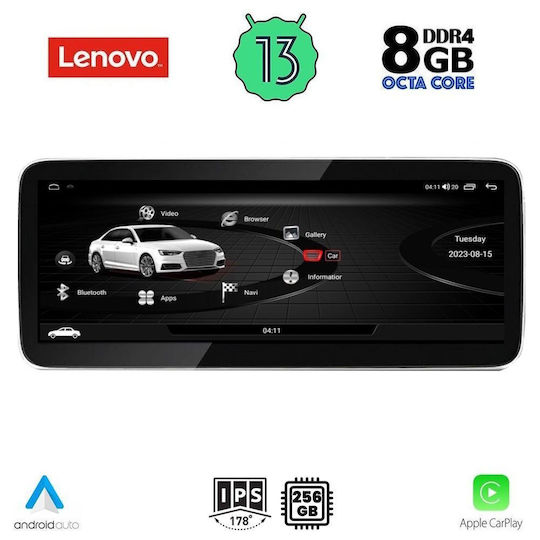Lenovo Car Audio System for Audi Q5 2009-2016 (Bluetooth/USB/WiFi/GPS/Apple-Carplay/Android-Auto) with Touch Screen 10.33"