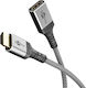 Goobay HDMI 2.1 Ultra High Speed 48Gbps 4K 120Hz HDR VRR Cable HDMI male - HDMI female 1.5m Γκρι