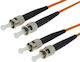 Fiber Optic Cable ST-ST 3m Orange 1pcs