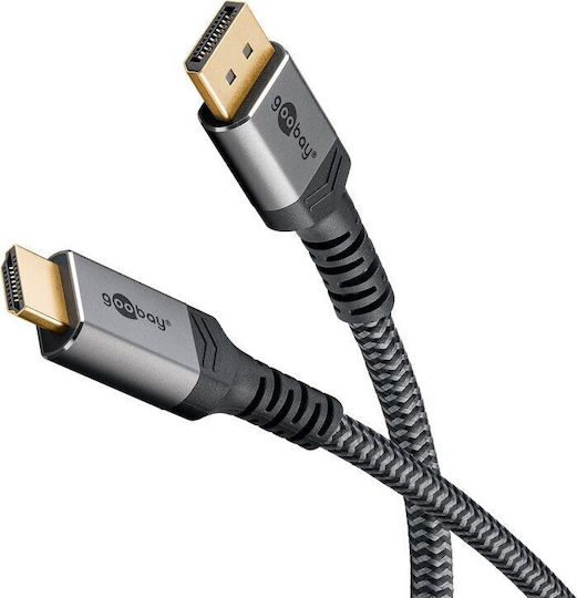 Goobay 78965 Кабел DisplayPort Мъжки - 2м Сив