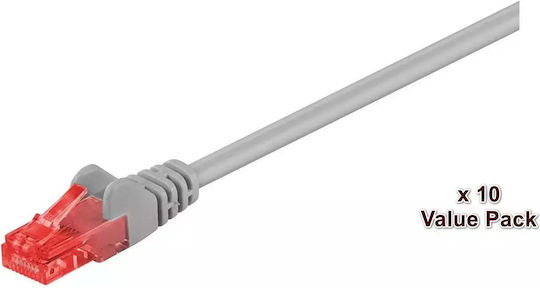 Microconnect U/UTP Кат.6 (Gigabit) Мрежов Кабел Ethernet 5м Сив 10 Бройки