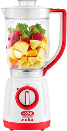 Hoomei Blender with Glass Jug 1.5 L 800W Red