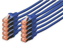 Digitus DK-1644-020-B-10 S/FTP Кат.6 Мрежов Кабел Ethernet 2м Син 10 Бройки Digitus DK-1644-020-B-10 S/FTP Кат.6 Мрежов Кабел Ethernet 2м Син 10 Бройки