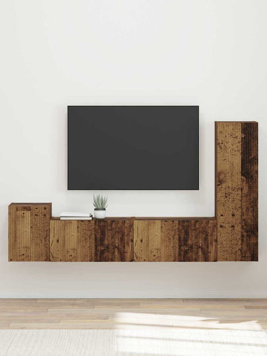 Living Room TV Unit Old Wood L30xW31xH100cm