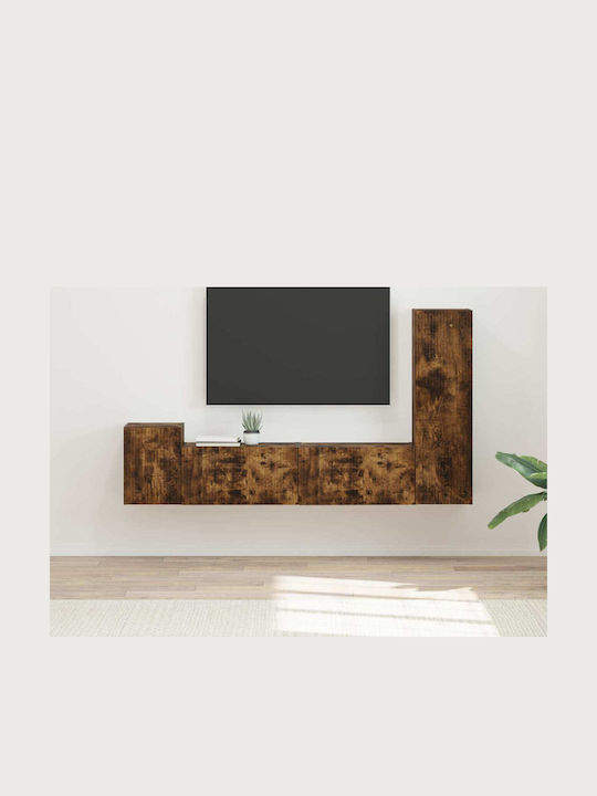 Living Room TV Unit Smoked Oak L30xW31xH100cm