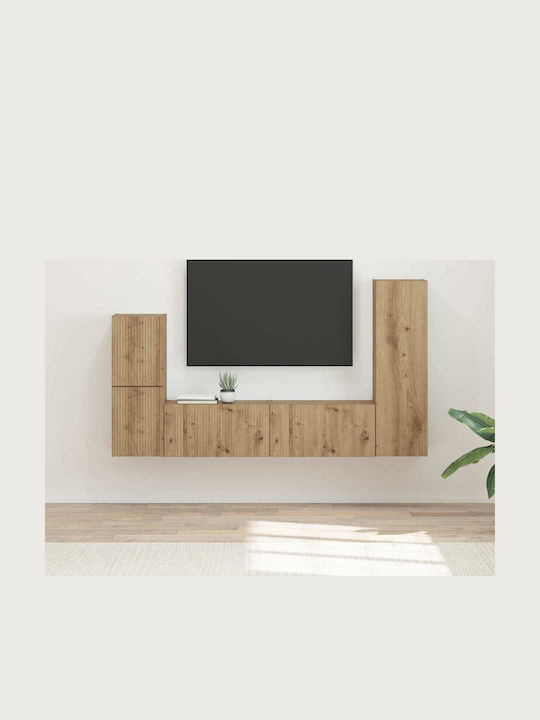 Living Room TV Unit Artisan Oak L30xW31xH100cm