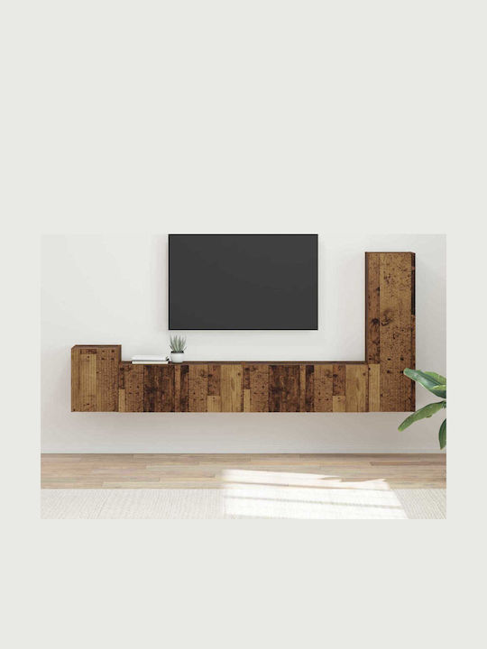 Living Room TV Unit Old Wood L30xW31xH100cm