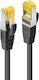 Lindy U/UTP Cat.6a Ethernet Network Cable 1m Black 10 Pieces