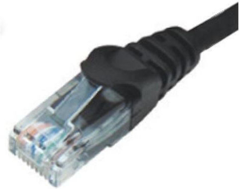 U/UTP Cat.6 Ethernet Network Cable 5m Black 5 Pieces