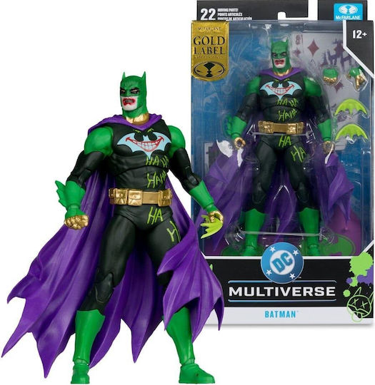 Dc Multiverse Rebirth Batman Joker War Jokerized Gold Label De Todd Mcfarlane Figurină De Acțiune 18cm