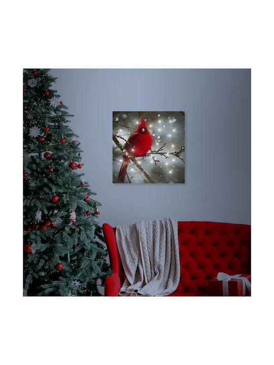 Led Painting Red Synthesis 2 Aa Batteries 30 X 30 Cm 58478