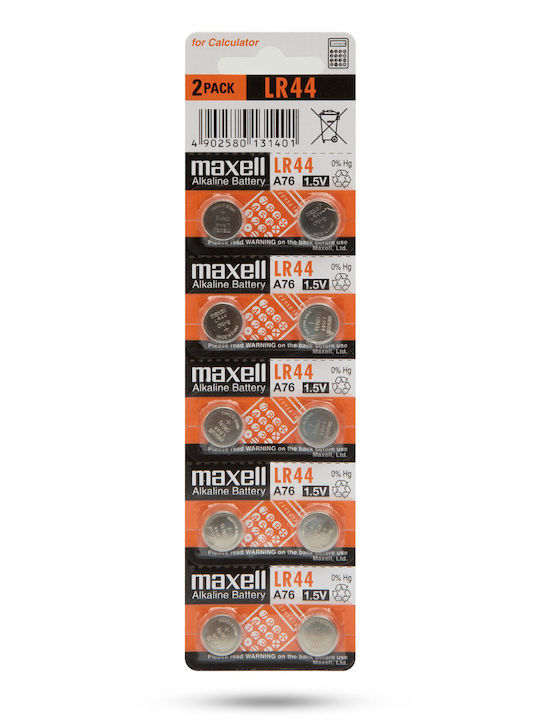 Maxell Baterie Buton Alkalină Lr44 1.5v