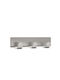 Agățătoare De Perete Metalică Cu 3 Compartimente Gri 12x2.5cm