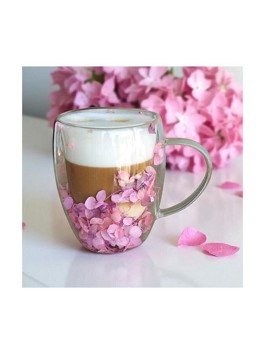 CupHup Passion Flower Κούπα Γυάλινη Διάφανη 300ml
