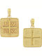 Kaloustian Pendant Kids Talisman Double Sided Konstantinato made of Gold 9K 3KR.08.D351P