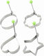 Set 4 Seeded Egg Molds In Steel