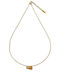 Awear Necklace Double with design Heart from Gold Plated Steel
