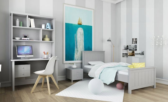 Set de Dormitor pentru Copii Life Gri 4buc