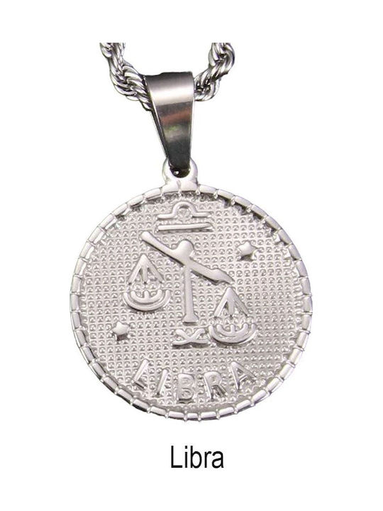 Awear Necklace Zodiac Sign Libra from Steel