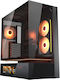 Cougar CFV235 Vision Gaming Midi Tower Κουτί Υπολογιστή με Πλαϊνό Παράθυρο και RGB Φωτισμό Μαύρο
