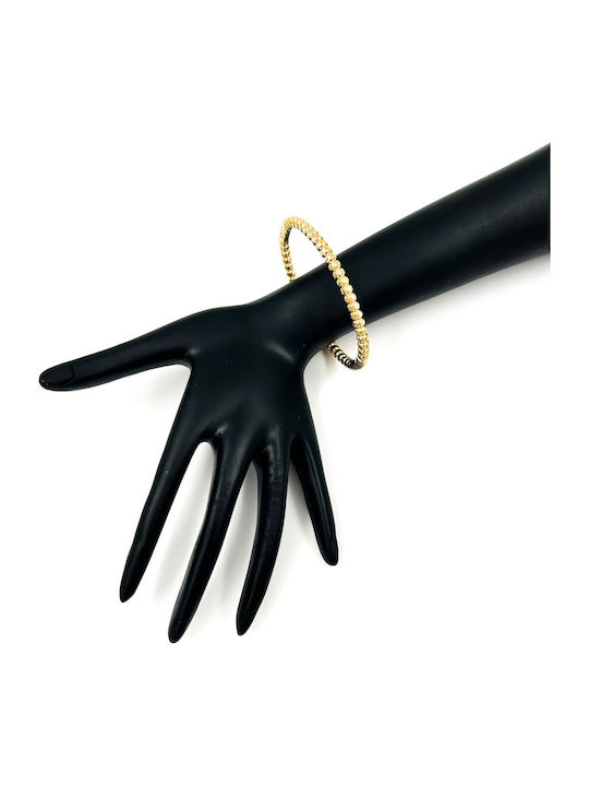 Irene Vilou Women's Bracelet Handcuffs made of Steel Gold Plated