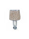 Zfj136 Vintage Table Lamp for Socket E27 with Silver Shade and Base