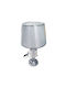 Zfj140 Vintage Table Lamp for Socket E27 with Silver Shade and Base