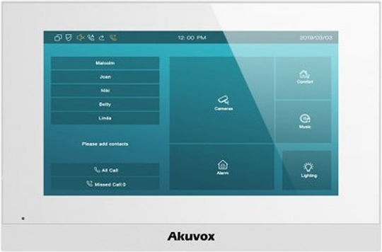 Akuvox Комплект Аудио Интерком Wi-Fi Бял