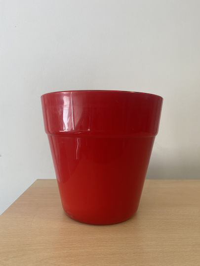 Plant Pot Plastic Red