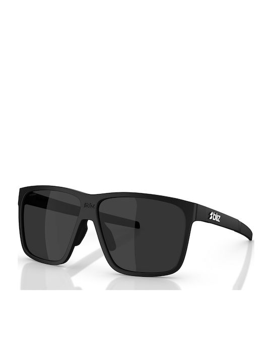 Bliz Herren Sonnenbrille mit Schwarz Kunststoff Gestell und Schwarz Linse 70190158
