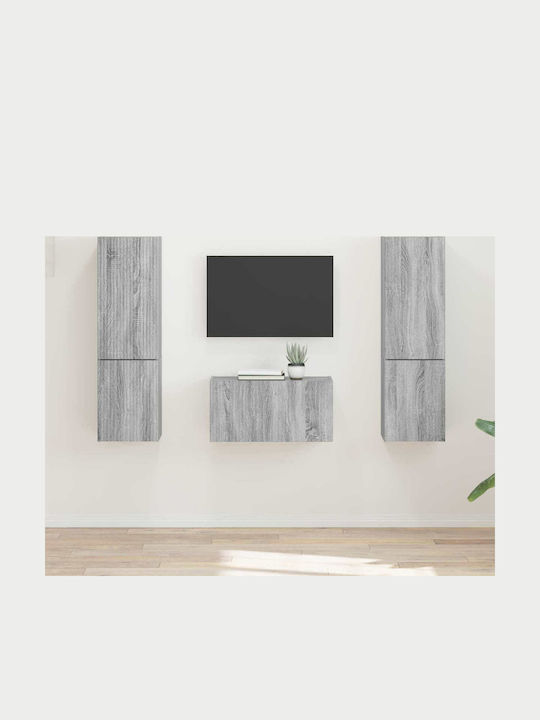 Living Room TV Unit Gray Sonoma L30xW31xH60cm