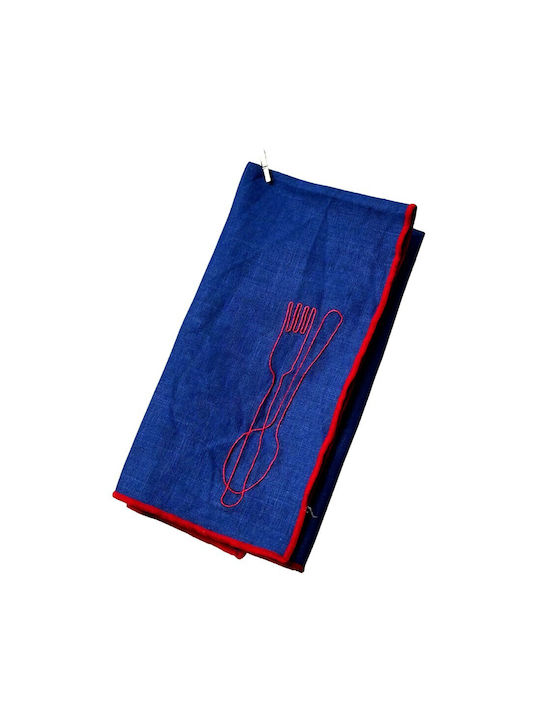 Maegen Towel from 100% Cotton in Blue Color 44x44cm 2pcs