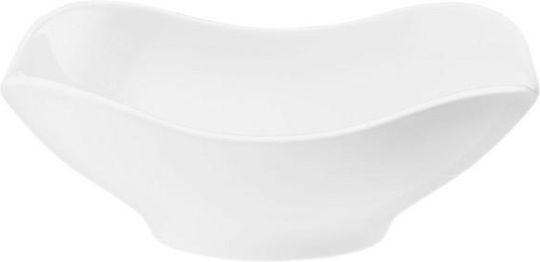 Espiel Fine Dining Ceramic Salad Bowl White 17.5x17.5x4.7cm