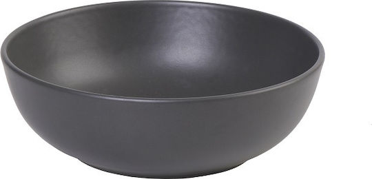 Espiel Terra Matt Porcelain Salad Bowl Black 19x19x6cm