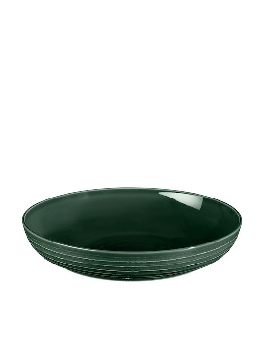 Espiel Terra Porcelain Salad Bowl Green 28.4x28...