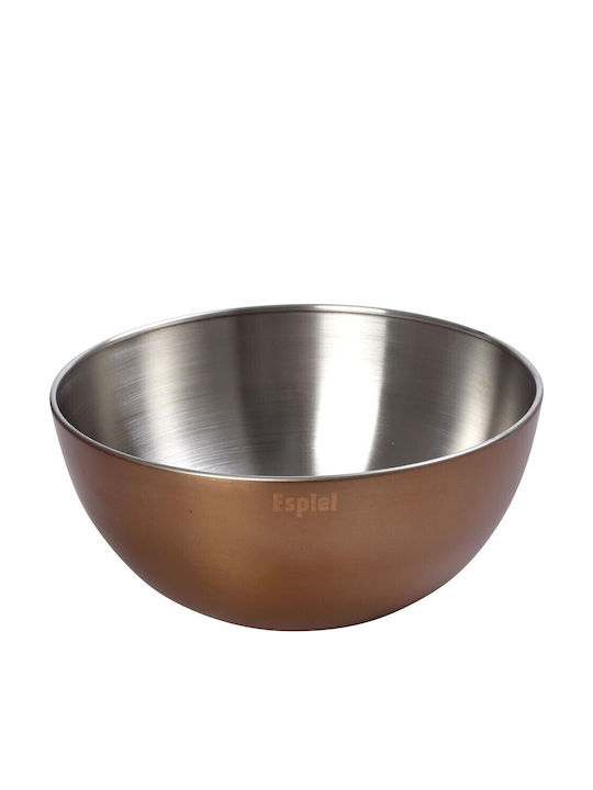 Espiel Inox Salad Bowl Silver 28.5x28.5x15cm